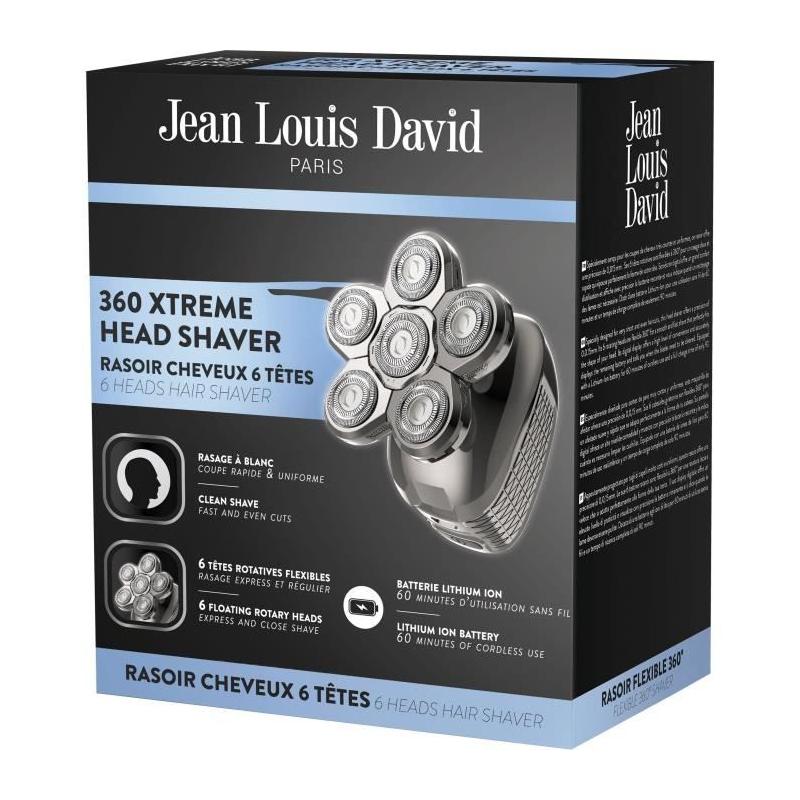 Tondeuse cheveux Jean Louis David - 6 têtes rotatives - Gris