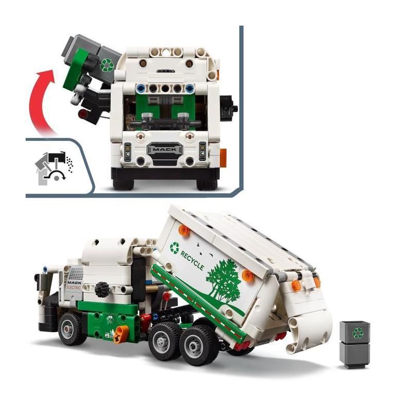 LEGO 42167 Technic Mack LR Camion Poubelle Électrique