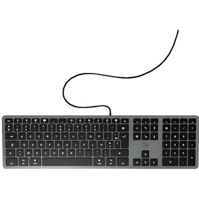 Clavier DesignTouch filaire pour MAC Gris Sidéral - AZERTY - Compact et élégant