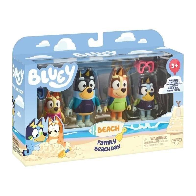 Figurines Bluey La famille à la Plage - Univers miniature - 3 ans