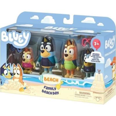 Figurines Bluey La famille à la Plage - Univers miniature - 3 ans Figurines Bluey La famille à la Plage - Univers miniature - 3 ans