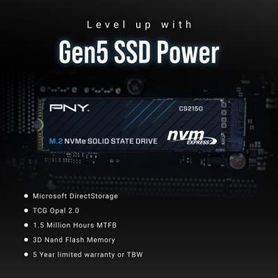 PNY CS2150 2TB SSD Interne M.2 - 2 To