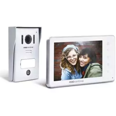 Interphone vidéo filaire - VisioKit 7 Blanc - SCS SENTINEL
