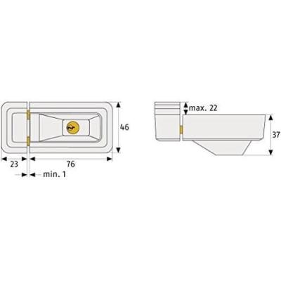 Verrou ABUS 3010 W KD EK - Solution universelle pour fenêtres et portes