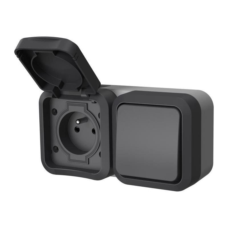 Double prise extérieure verticale IP55 - QUARX Aqua Pro