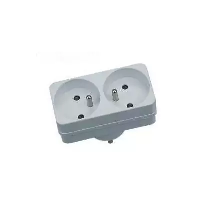 Biplite GAO - 2x16A Blanche NF - Compacte et pratique