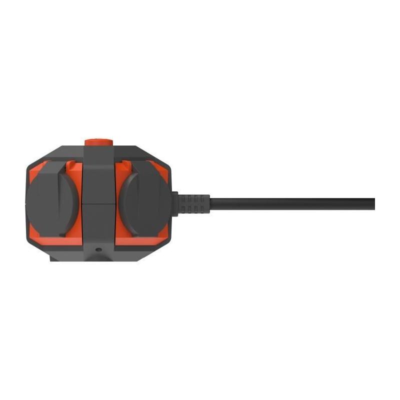 Multiprise Power Globe QUARX - 4 prises avec interrupteur et câble 3m