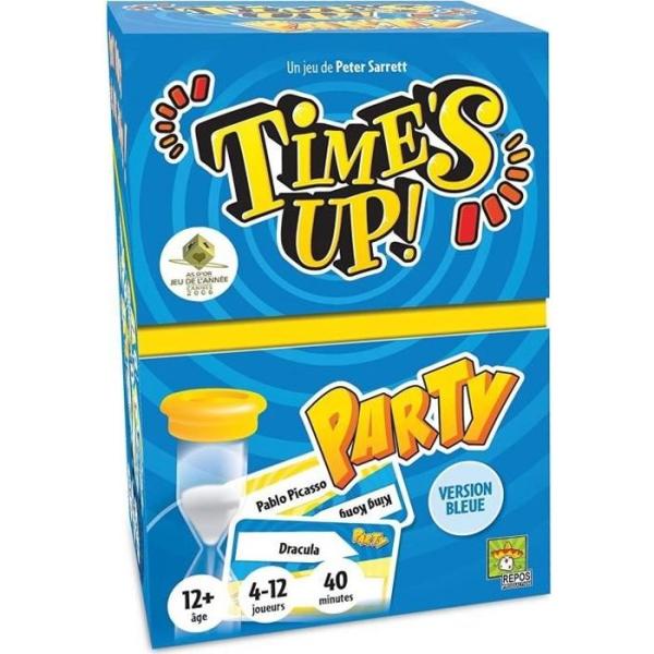 Asmodée - Repos Production - Time's Up! : Party - Version Bleue - Jeu de société - a partir de 12 ans - 4 a 12 joueurs - 40 m