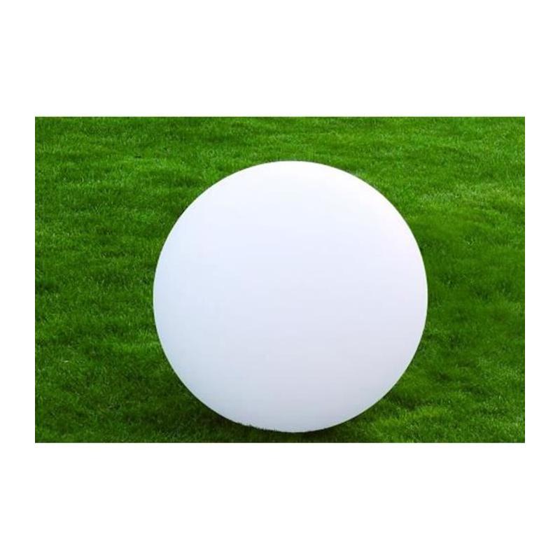 Lampe extérieure LED lumineuse pour jardin - Boule blanche 50cm Ø