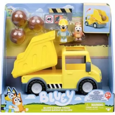 Camion benne BLUEY avec Figurines - Accessoires personnalisables