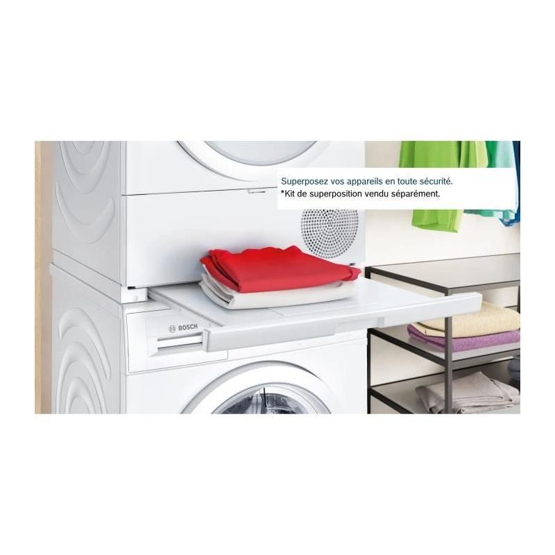 Sèche-linge Bosch WQG1420DFR SER6: performant et économe - Blanc