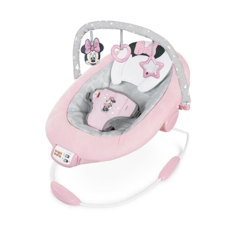 Transat bébé Disney Minnie avec jouets d'éveil amovibles