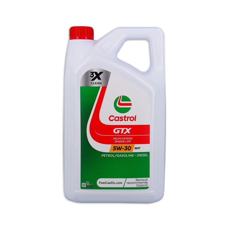 Huile moteur CASTROL GTX 5W-30 RN17 5L - Performances exceptionnelles