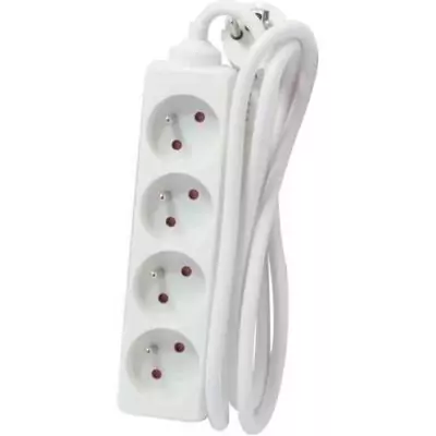 Chacon Bloc Multiprise 4 prises 16A 5m Blanc