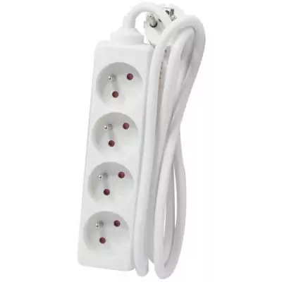 Chacon Bloc Multiprise 4 prises 16A 5m Blanc
