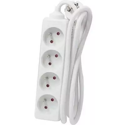 Chacon Bloc Multiprise 4 prises 16A 5m Blanc