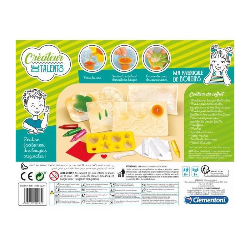 Clementoni - Ma fabrique à bougies: créez vos propres chefs-d'œuvre