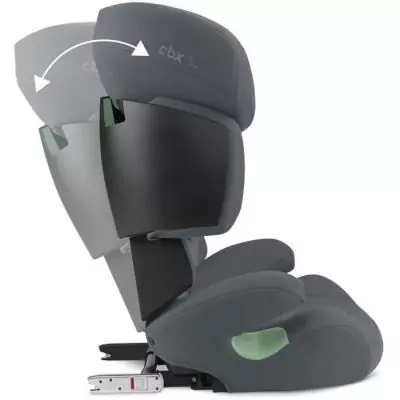 Siège auto CYBEX Solution X i-Fix - Cobblestone Grey : Confort et sécurité assurés