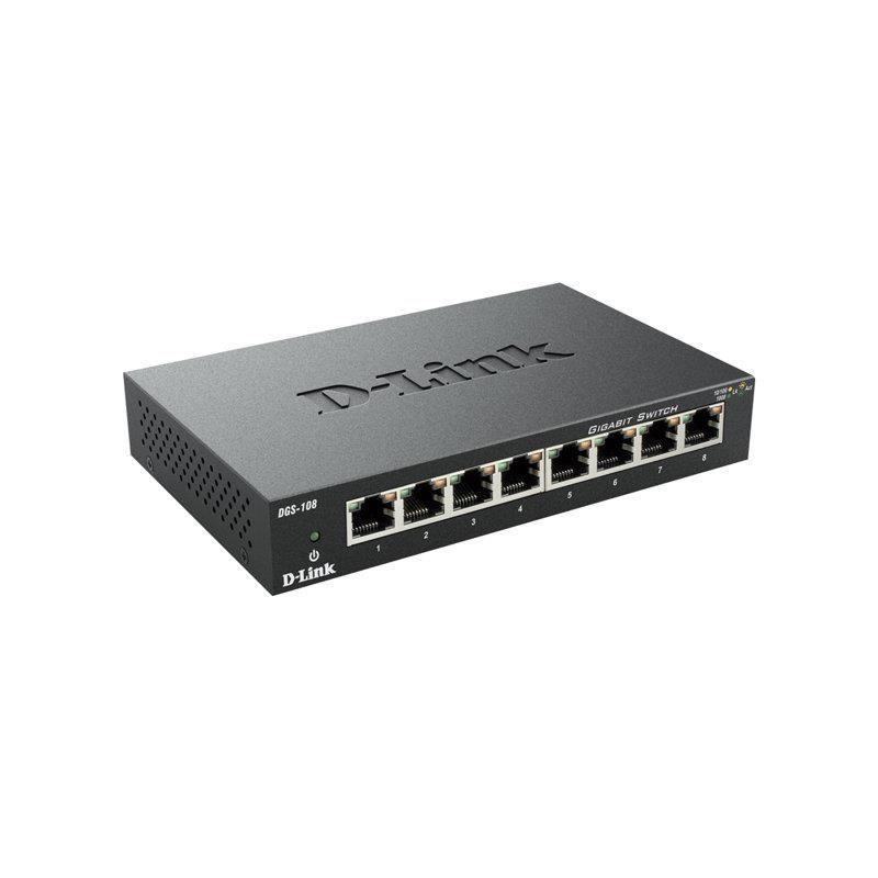 Switch D-Link 8 ports gigabit DGS108 - Compact et performant