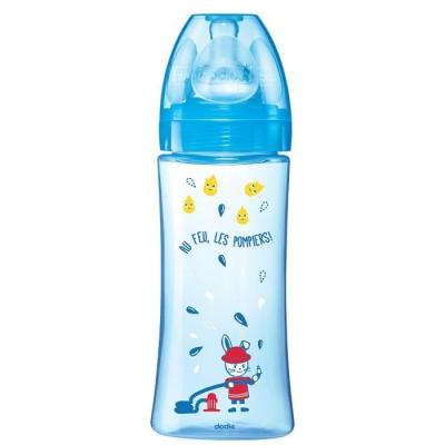 Biberon Dodie Initiation+ Anti-Coliques 330ml Bleu Pompier