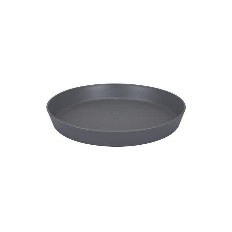 Soucoupe ronde Loft Urban - Ø 30 cm - Gris anthracite