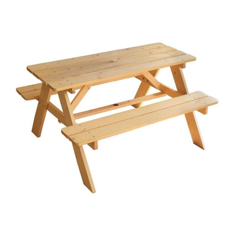 Table pique-nique en bois - Facile à monter !