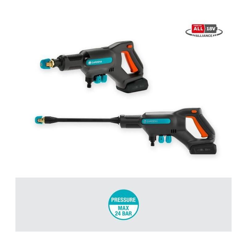 Nettoyeur moyenne pression GARDENA AquaClean 24 - Kit complet