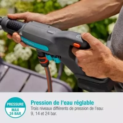 Nettoyeur moyenne pression GARDENA AquaClean 24 - Kit complet