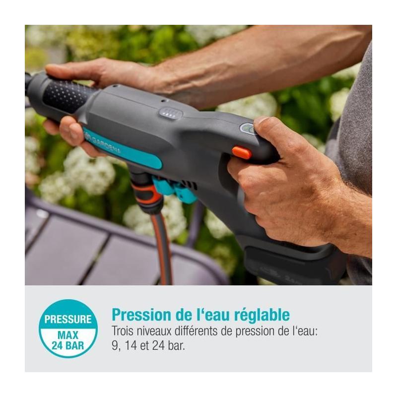 Nettoyeur moyenne pression GARDENA AquaClean 24 - Kit complet