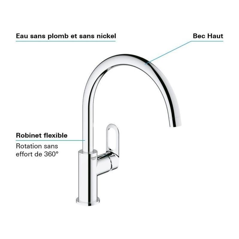 Mitigeur Evier GROHE - Design compact et pratique