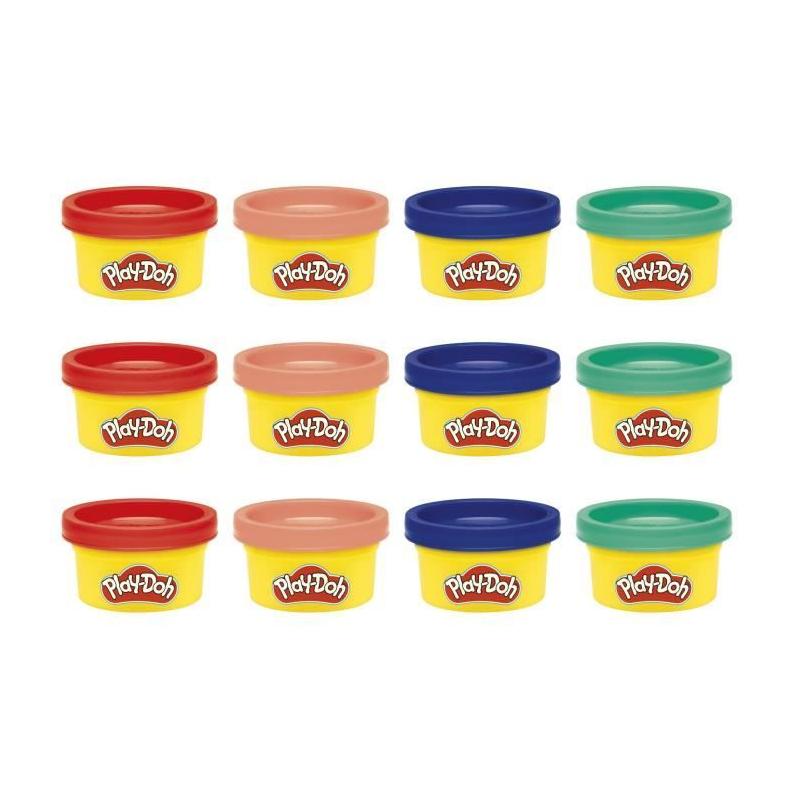 Pack de 12 Play-Doh 28g: Fêtez l'Imagination avec Autocollants