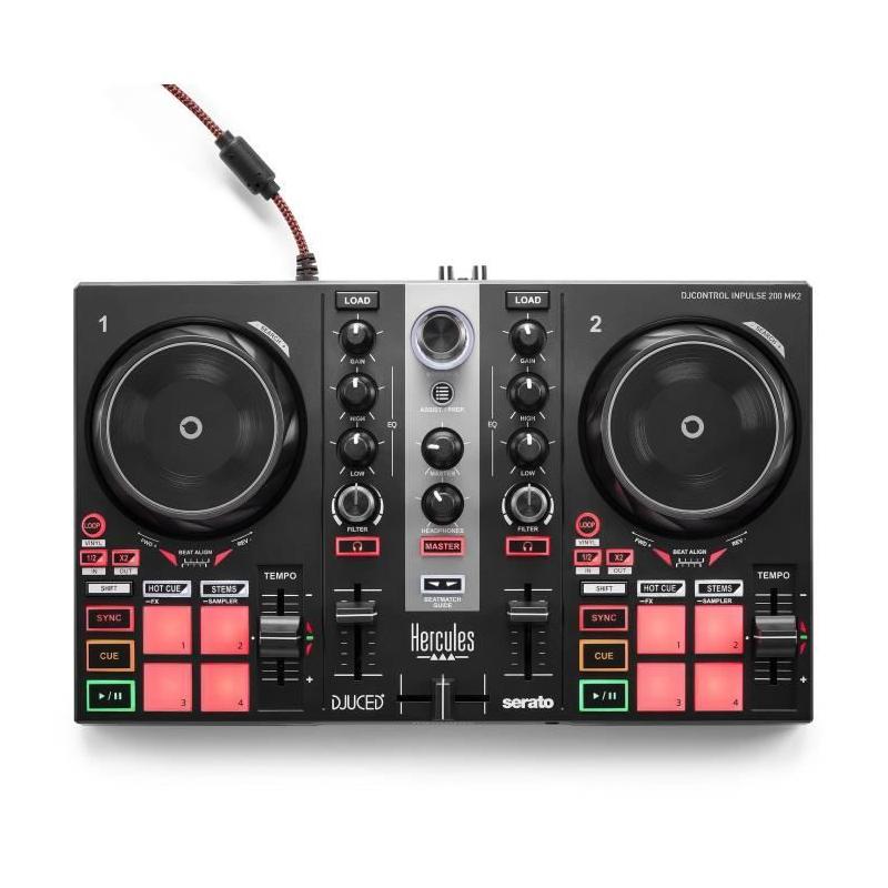 Contrôleur DJ HERCULES INPULSE 200 MK2 - Parfait pour apprendre à mixer