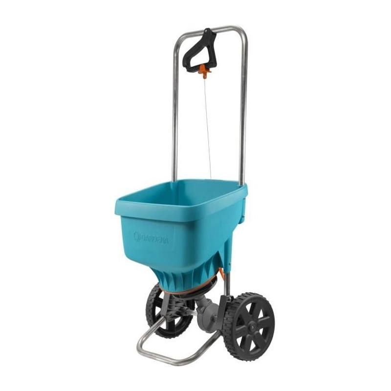Épandeur d'engrais XL sur roues GARDENA - Capacité 18L - Surface 800m² max