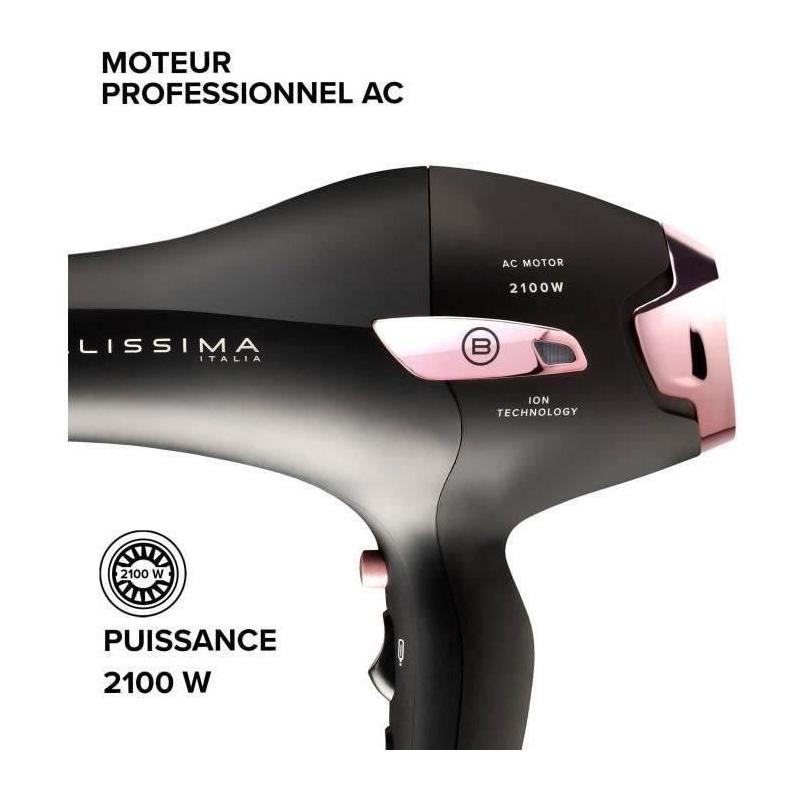 Sèche-Cheveux Bellissima Professionnel Ionique Léger P7 3000 - Concentrateur + Diffuseur