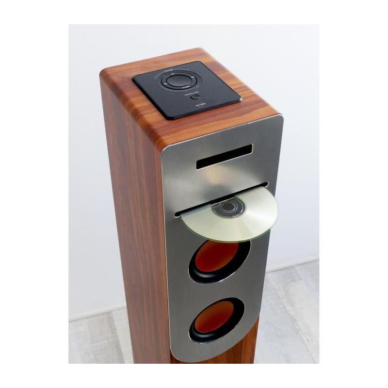 Tour de son CD Bluetooth INOVALLEY HP34-CD-WOOD 100W - USB - Bois et gris
