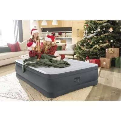 Lit d'appoint électrique 2 personnes INTEX Comfort Plush Elevated - Compact et pratique !
