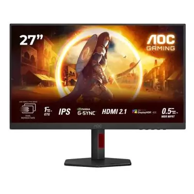 Ecran PC Gamer - AOC - 27'' - 4K/FHD - 160Hz/320Hz - Dalle Fast IPS - 0,05ms - Réglable en hauteur - U27G4R