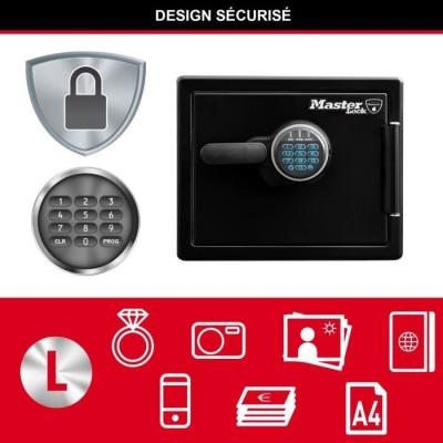 Coffre-fort ignifugé et étanche 22L - MASTER LOCK LFW082FTC