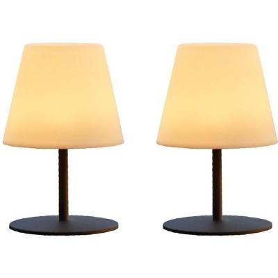Pack de 2 Lampes de table sans fil - LUMISKY - TWINS - H16 cm - LED blanc chaud et blanc