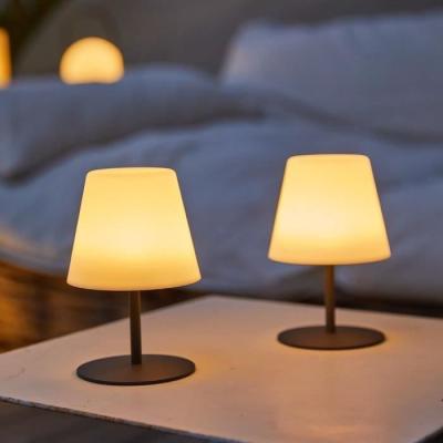 Pack de 2 Lampes de table sans fil - LUMISKY - TWINS - H16 cm - LED blanc chaud et blanc
