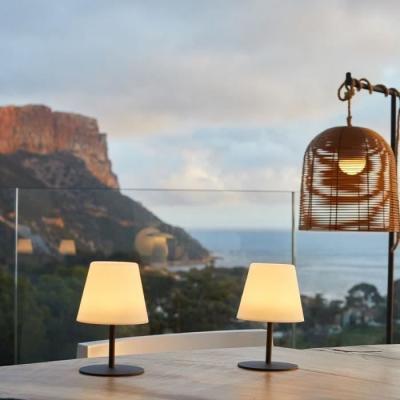 Pack de 2 Lampes de table sans fil - LUMISKY - TWINS - H16 cm - LED blanc chaud et blanc