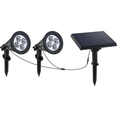 Spot solaire LED - LUMI JARDIN - Family Spiky - 3 W - Blanc froid