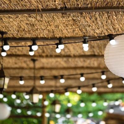 Guirlande lumineuse solaire LUMISKY PARTY MILKY SOLAR - 8 modes - 10 globes LED