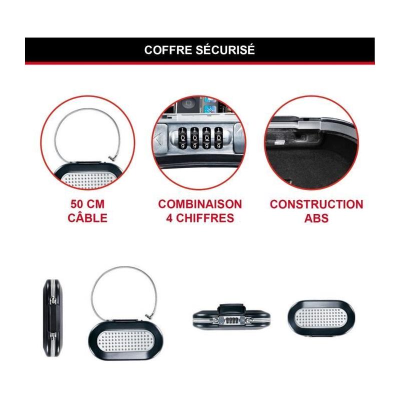 Mini Coffre-fort Portable - MASTER LOCK - Idéal pour Voyager