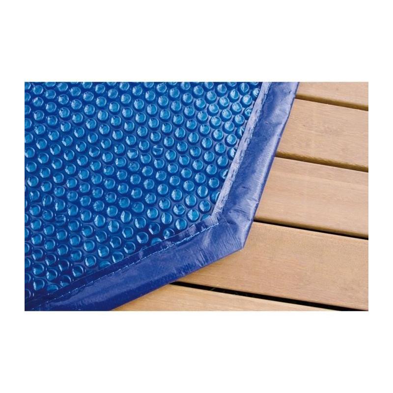 Bâche à bulles piscine bois UBBINK 200x350 - Bleue - 400 microns