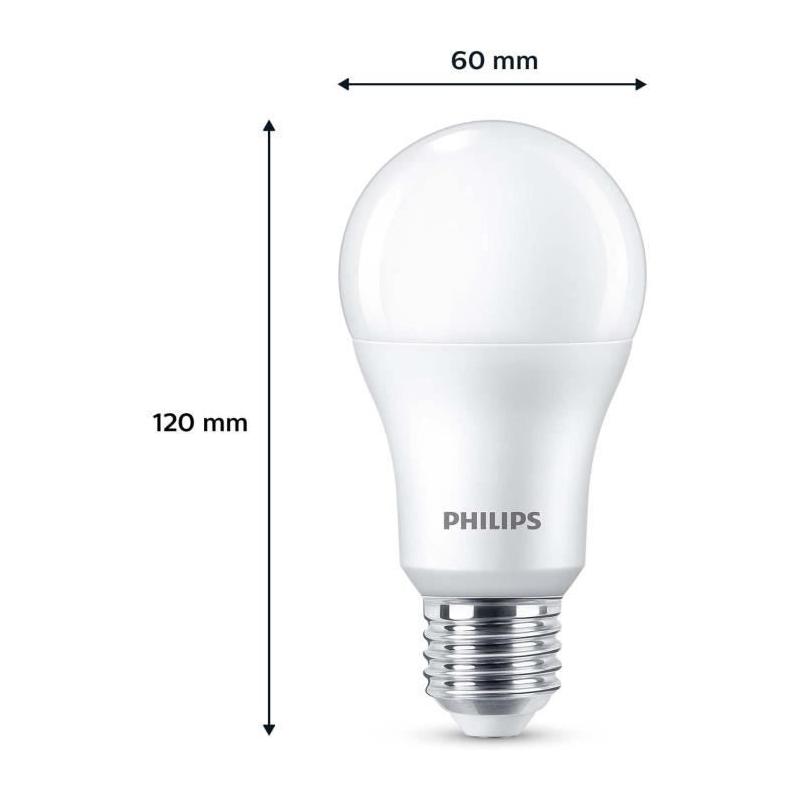 Ampoule LED PHILIPS 100 W - Blanc froid - Lot de 3