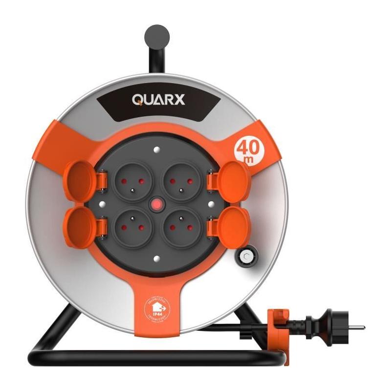 Enrouleur QUARX Chantier 40m - Tambour Métallique