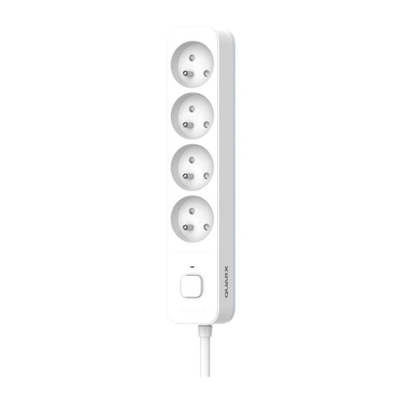 Multiprise QUARX - 4 prises avec 3 ports USB et câble 1,5m