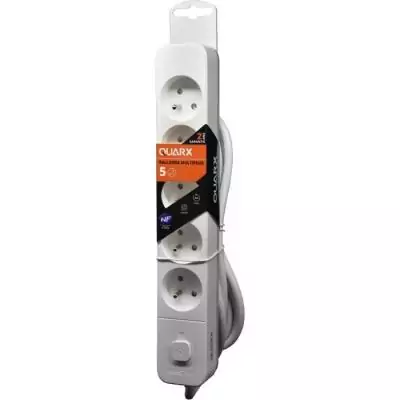 Multiprise QUARX - 5 prises - Câble 3m - Protection enfants