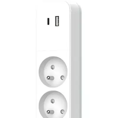 Multiprise QUARX - 4 prises avec USB Type C et USB A